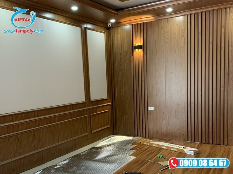 Tấm PVC làm sàn gỗ