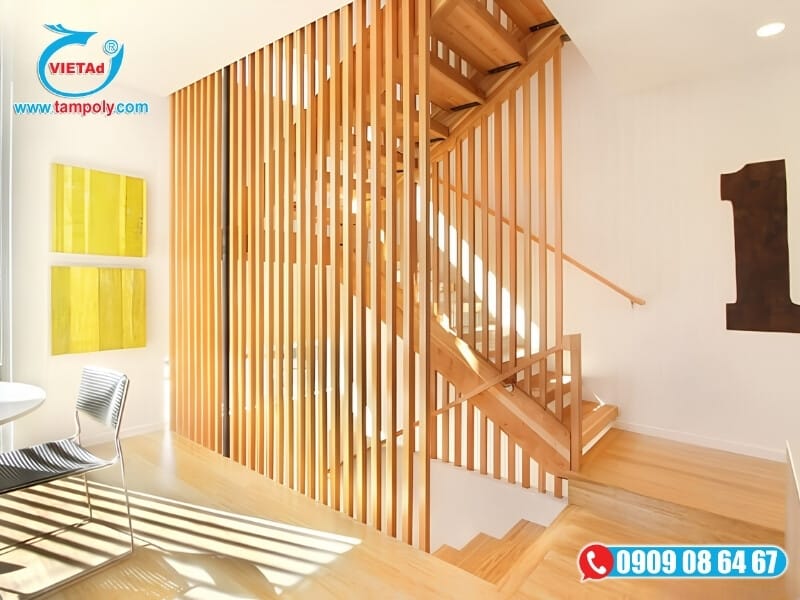 Tấm PVC làm vách ngăn trang trí
