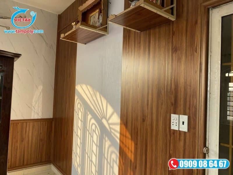 Cải tạo nội thất bằng tấm PVC